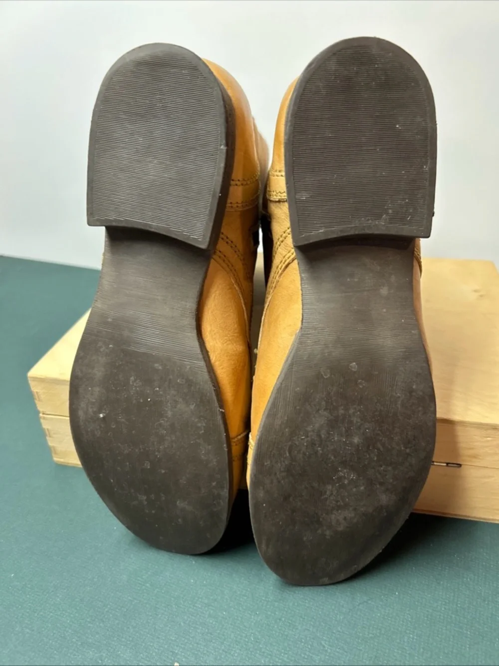 Zigi Soho Combat Boots Women's 9 Punisher Tan Leather Zip Lace Up Festival - Picture 8 of 12